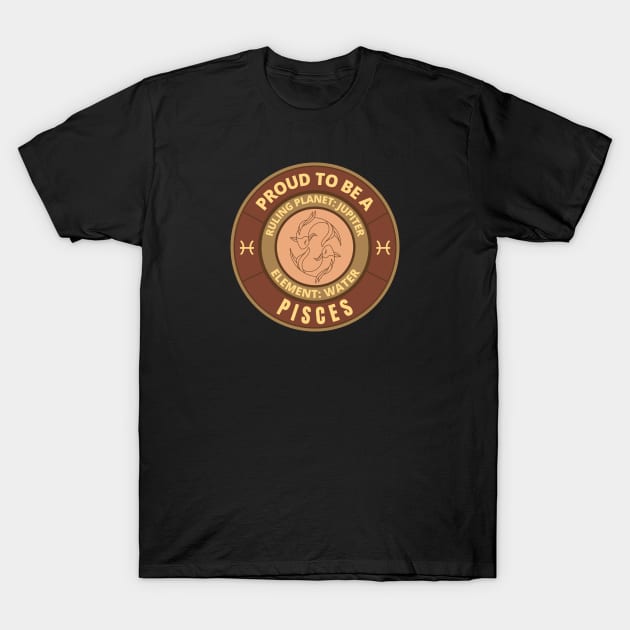 Proud to be a Pisces T-Shirt by InspiredCreative